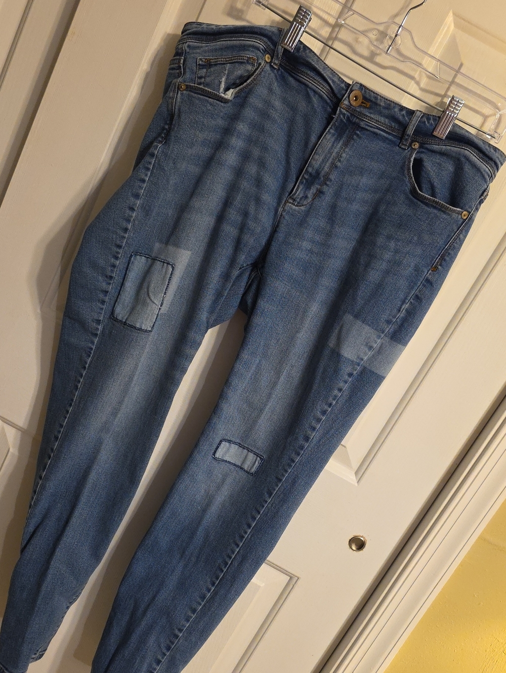J. Jill Light Blue Patchwork Jeans